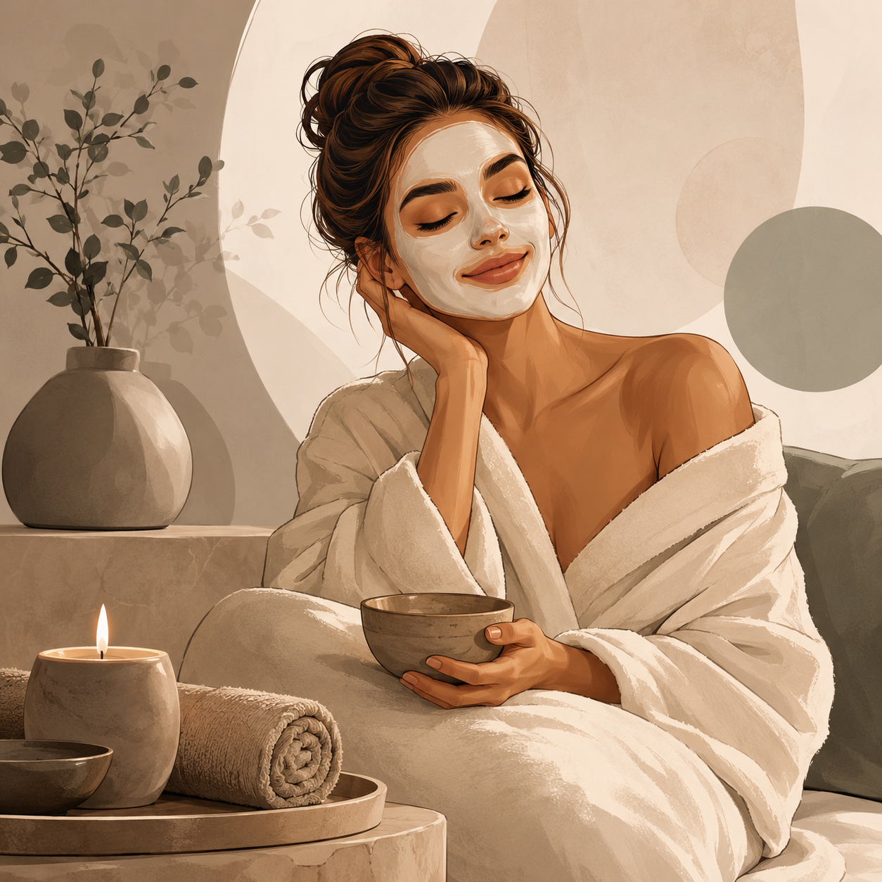 Spa evening routine