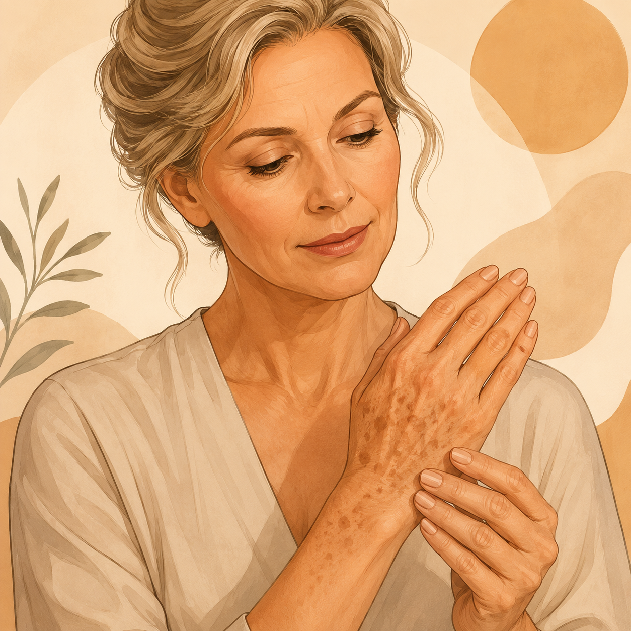 Routine for age spots (hands)