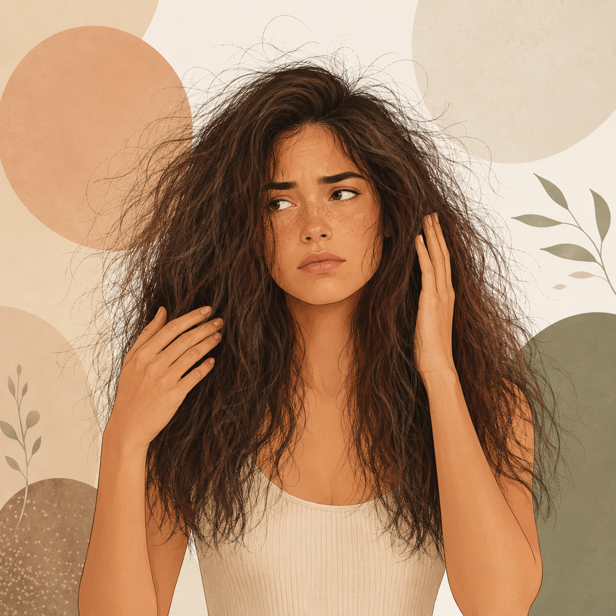 Routine for frizzy & unruly hair