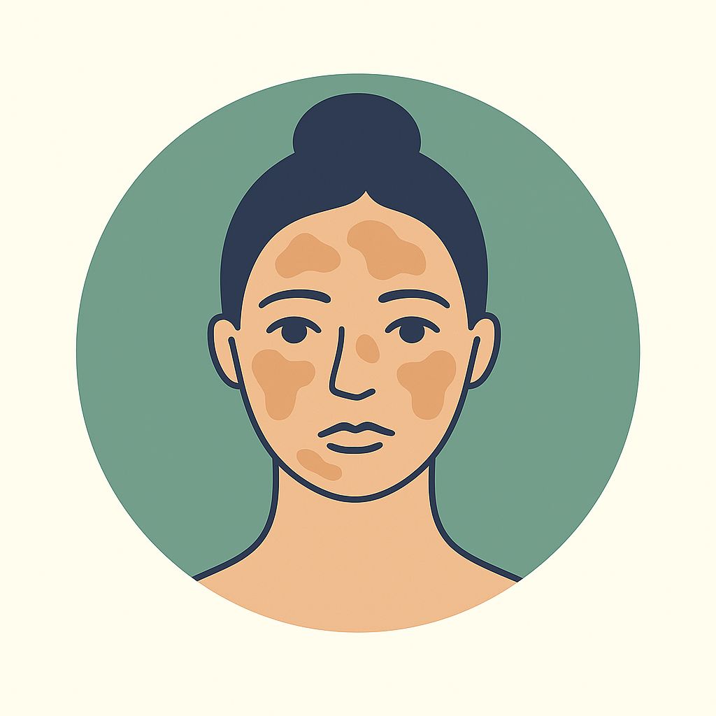 Routine gegen Ungleichmäßigen Hautton